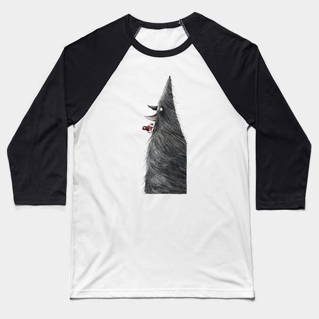 Eine Verabredung mit dem Wolf - An Appointment With The Wolf Baseball T-Shirt by JunieMond